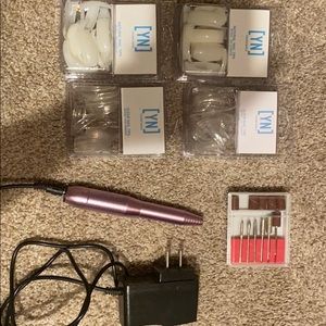 Nail Tips, and Nail drill